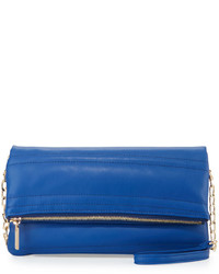 Blue Quilted Clutch