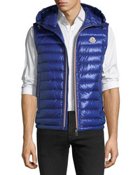 Moncler Hooded Quilted Down Gilet