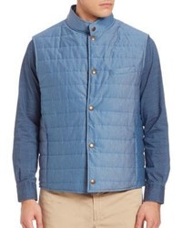 Luciano Barbera Quilted Sleeveless Jacket