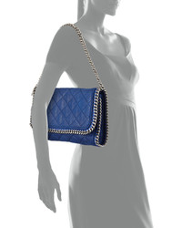 Stella McCartney Falabella Quilted Shoulder Bag Blue