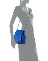 Cynthia Vincent Linear Quilted Crossbody Bag Cobalt