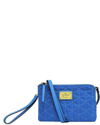 Nicole Miller Nicole By Nicole By Kyle Quilted Double Zip Wristlet Crossbody Bag