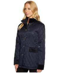 Vince Camuto Quilted Jacket With Velvet Trim N8621 Coat