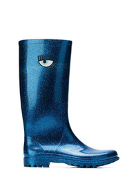 Chiara Ferragni Logo High Rain Boots