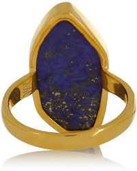 Monica Vinader Atlantis Gold Plated Lapis Ring