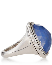 Stephen Webster Blue Agate Crystal Haze Studded Spinning Ring Size 7