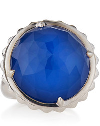 Stephen Webster Blue Agate Crystal Haze Studded Spinning Ring Size 7
