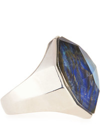 Michael Aram Michl Aram Labradorite Lapis Crystal Triplet Ring Size 7