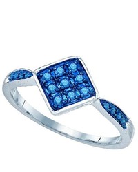 SEA Of Diamonds 020ctw Blue Diamond Fashion Ring