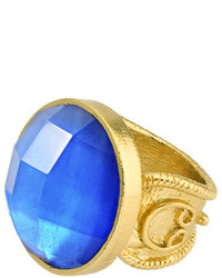 Stephanie Kantis Round Blue Quartz Adjustable Ring