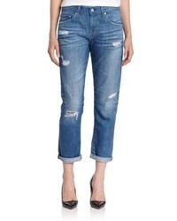 AG Jeans Ag Day Distressed Ex Boyfriend Cropped Jeans