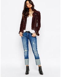 Blank NYC Boyfriend Jeans With Oversized Turn Ups And Distressing