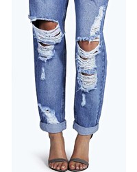 Boohoo Leah Extra Baggy Drop Crotch Boyfriend Jeans
