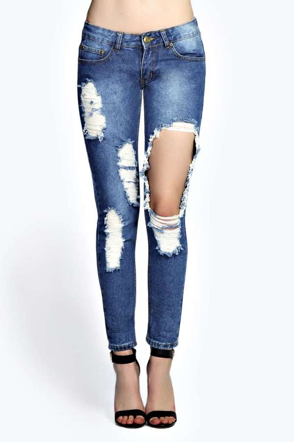 super ripped jeans