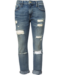 Frame Denim Distressed Boyfriend Jeans