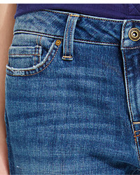 Tommy Hilfiger Distressed Crochet Panel Boyfriend Jeans
