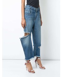 Monse Distressed Cropped Jeans Unavailable