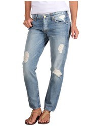 7 For All Mankind Josefina No Roll In Light Destroyed Apparel