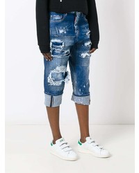 Dsquared2 Kawaii Distressed Patchwork Jeans