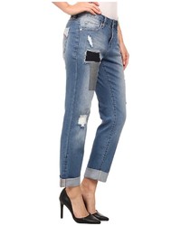 Jag Jeans Patched Henry Relaxed Boyfriend In Vintage Blue