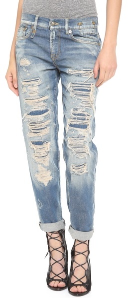 R 13 R13 Shredded Boyfriend Jeans 595 shopbop Lookastic