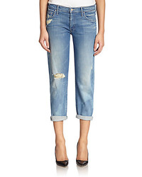 Mother The Loosey Destroyed Boyfriend Jeans