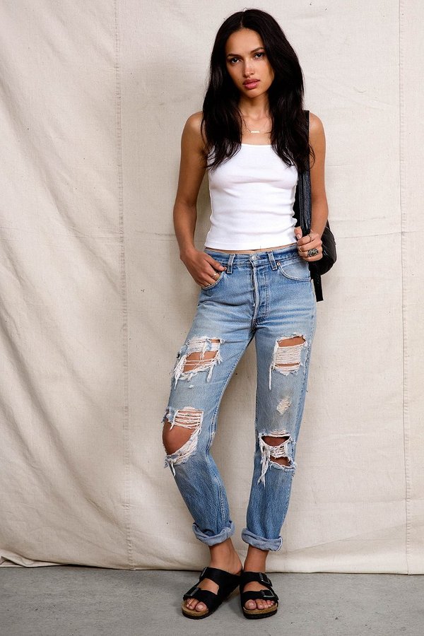Levi's Urban Renewal Super Destroyed Jean, $89 | Urban Outfitters |  Lookastic
