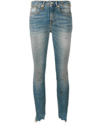 R 13 R13 Distressed Skinny Jeans