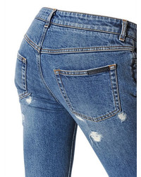 Dolce & Gabbana Skinny Destroyed Cotton Denim Jeans