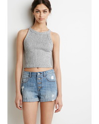 Forever 21 Button Fly Denim Shorts