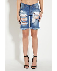 Forever 21 Distressed Bermuda Shorts