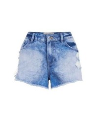 Exclusives New Look Blue Faded Denim Mom Shorts