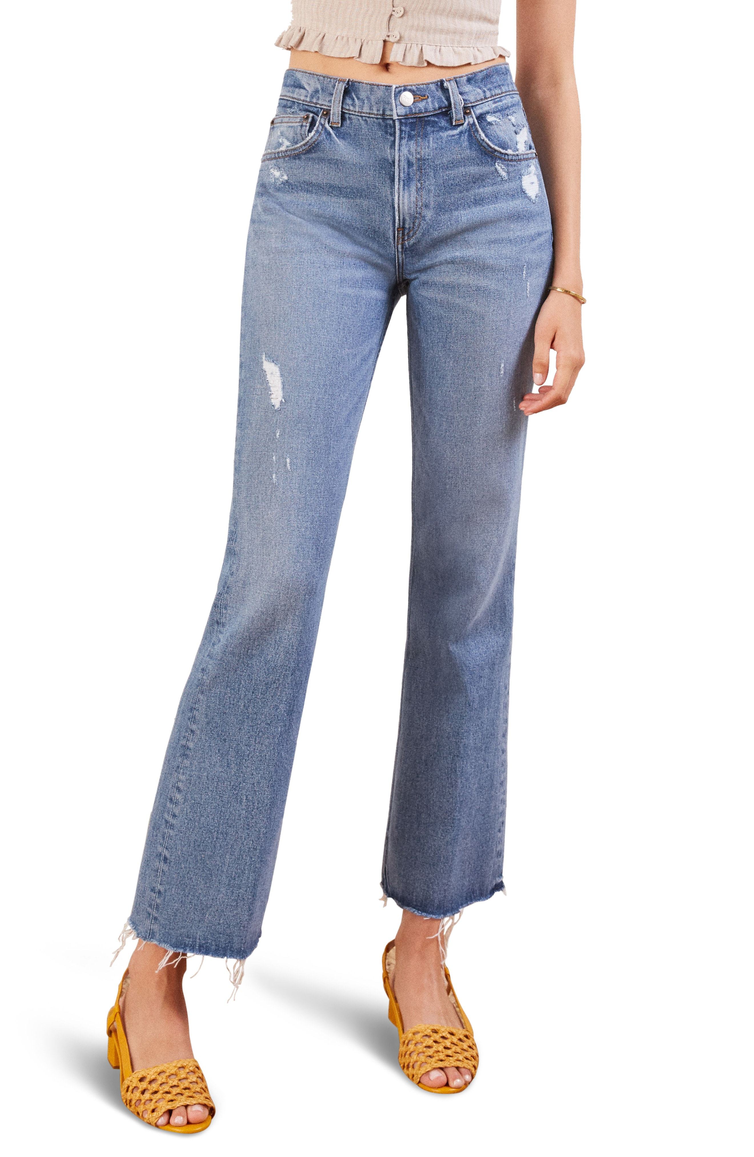 Reformation Crop Jeans, $58 | Nordstrom | Lookastic