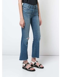 Mother Cropped Flared Jeans