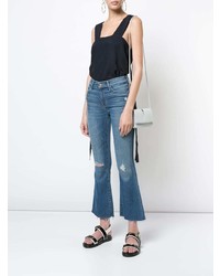 Mother Cropped Flared Jeans