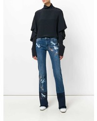 RED Valentino Dragonfly Patch Bootcut Jeans