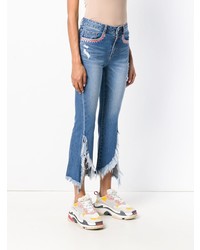 Sjyp Frayed Cut Off Jeans