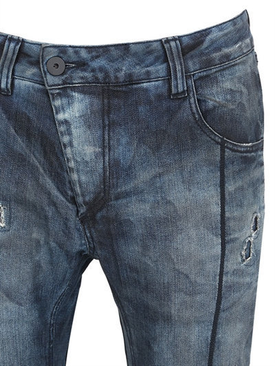 11 By Boris Bidjan Saberi Destroyed Washed Stretch Denim Jeans, $610 ...