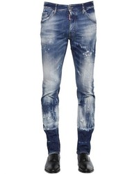 DSQUARED2 165cm Cool Guy Acid Wash Denim Jeans