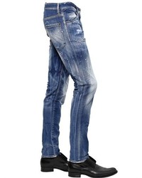 DSQUARED2 165cm Cool Guy Pink Paint Wash Jeans