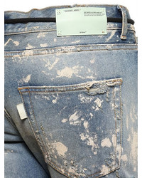Off-White 18cm Stripe Distressed Denim Jeans