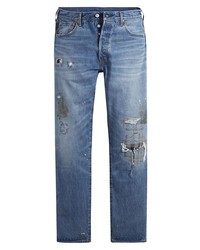 Levi's 501 Original Ripped Straight Leg Jeans