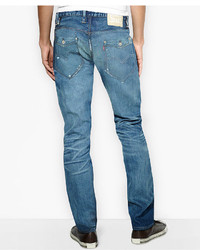 Levi's 514 Straight Fit Shredded Flap Pocket Jeans