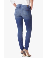 7 For All Mankind The Skinny With Destroy In Bright Blue Bell