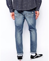 Asos Tapered Jeans With Rips