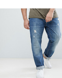 BadRhino Big Tapered Fit Jeans In Rip Repair
