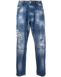 Philipp Plein Bleached Effect Detroit Cut Jeans