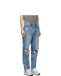 Ksubi Blue Bullet Vibez Trashed Jeans