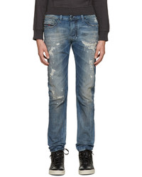 Diesel Blue Distressed Tepphar Jeans