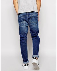 Asos Brand Skinny Jeans With Mega Rip And Repair